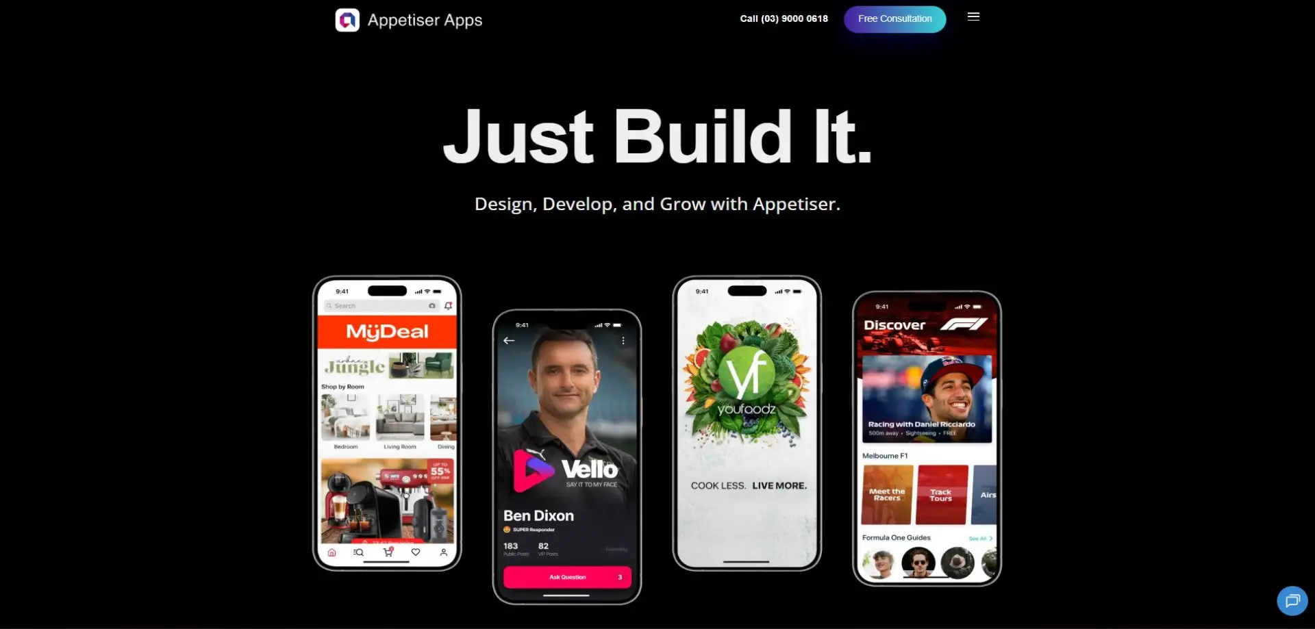 Appetiser homepage