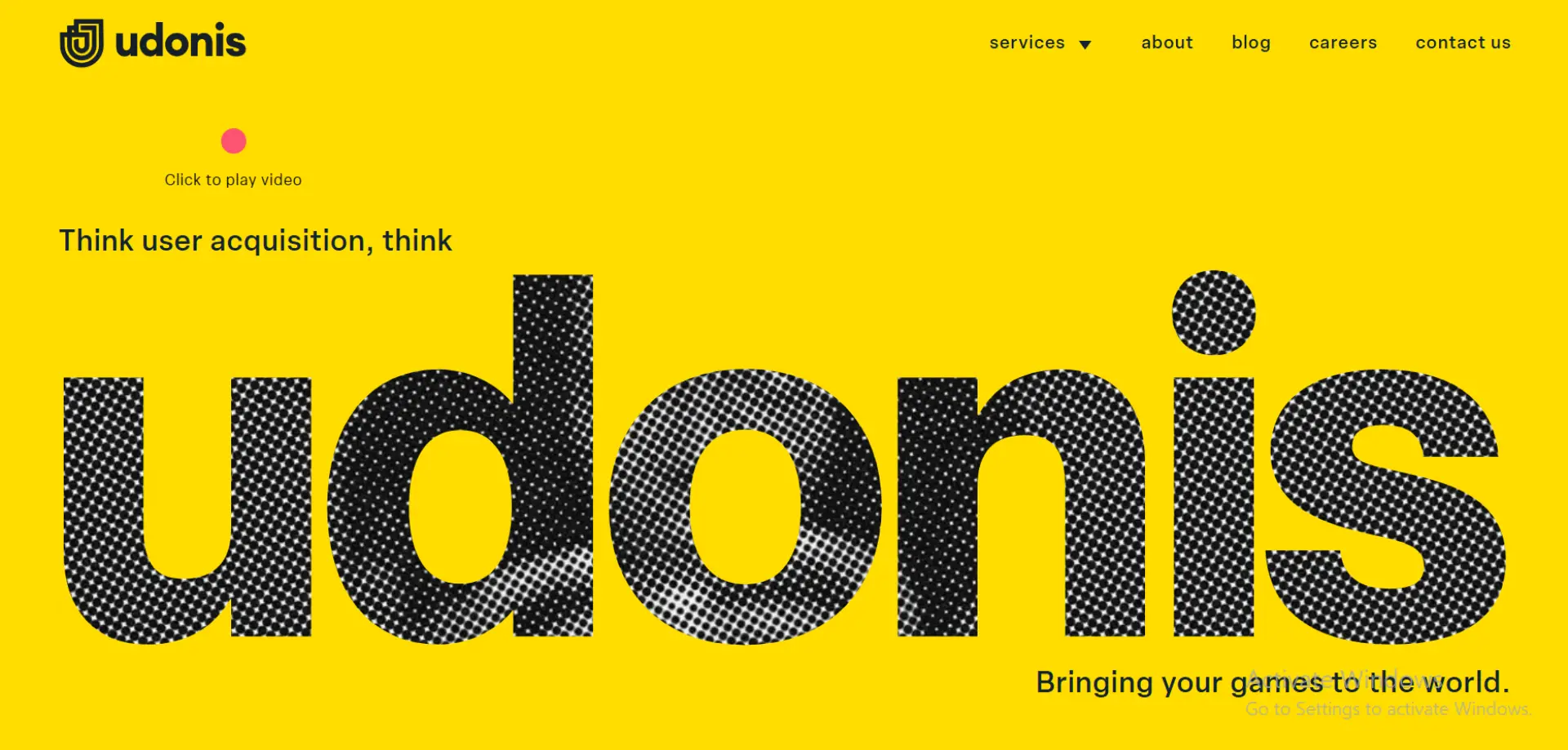Udonis homepage
